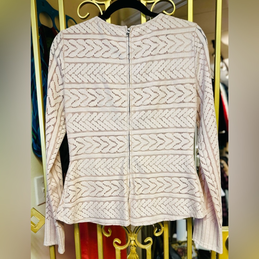 Bcbgmaxazria Blush Patterned Blouse - image 2